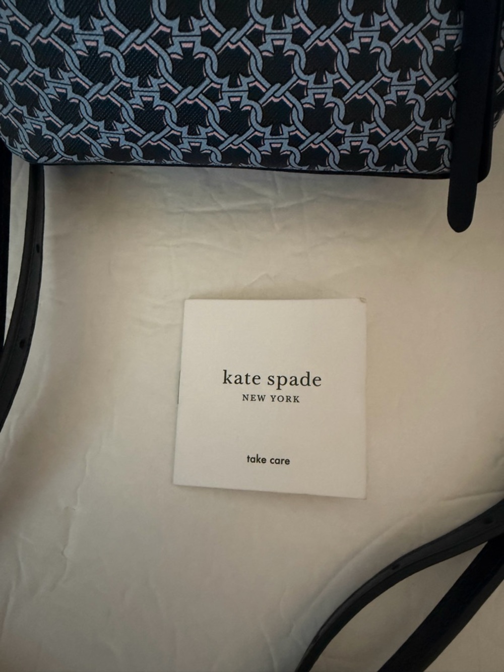 Kate Spade Spade Link Mini Convertible Backpack Blue NWOT - Picture 11 of 11